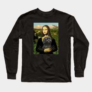 lMona Lisa with her Black Shih Tzu Long Sleeve T-Shirt